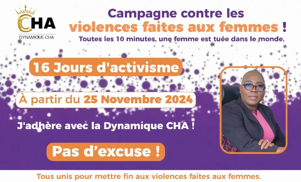 Contre les violences faites aux femmes : La ynamique CHA vent debout pour dénoncer, sensibiliser, agir….