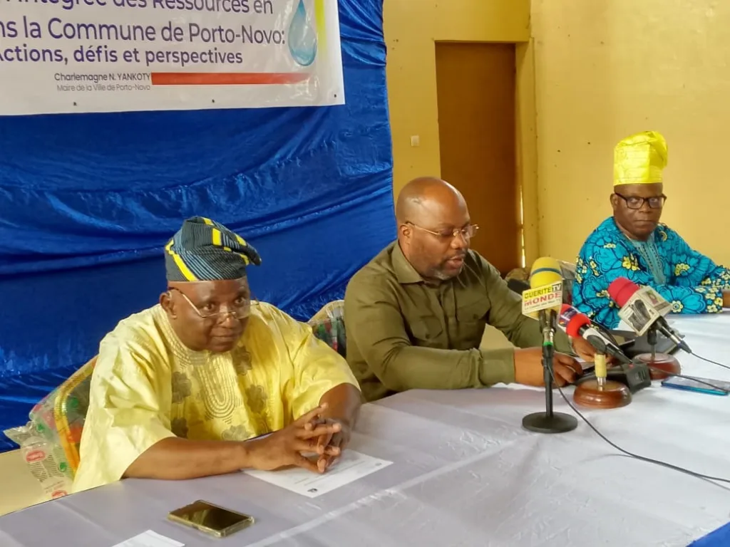 Deuxième reddition de comptes à la mairie de Porto-Novo : Charlemagne Yankoty présente le bilan de  la gestion intégrée des ressources en eau